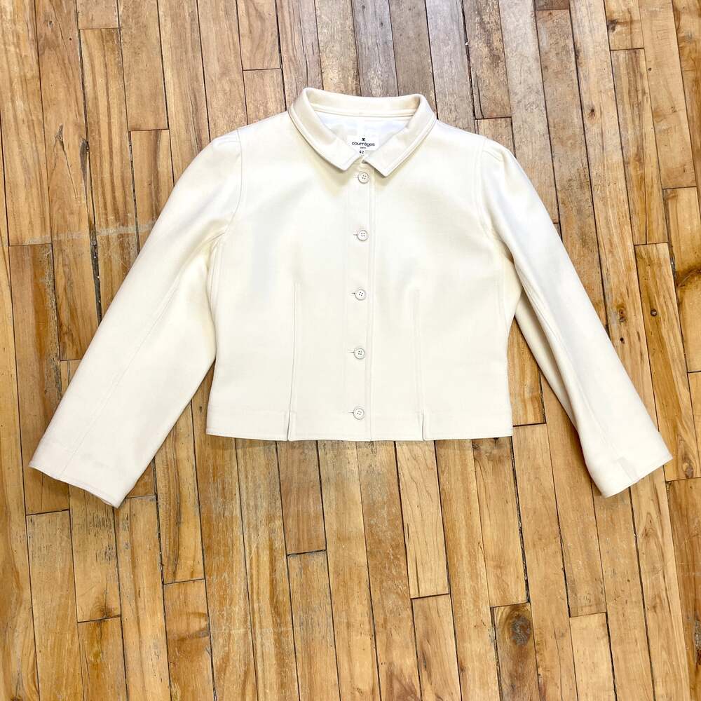 Courreges For Holt Renfrew Vintage Designer Wool Blazer Size Medium - Picture 5 of 7